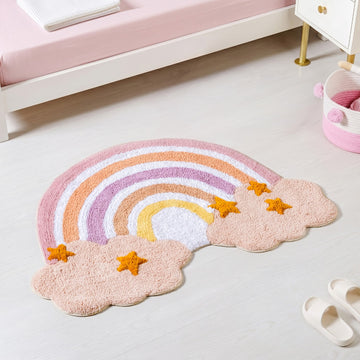 Rainbow Floor Mat For Kids 100x70cm