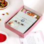 Minimal Evil Eye Rakhi Gift Set Of 5 With Box And Card