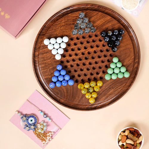 Chinese Checkers Raksha Bandhan Gift Hamper