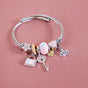 Lock And Key Charm Bracelet Rakhi Gift Set Of 3 With Box And Card