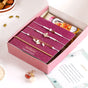 Butterfly Gold Chain Rakhi Gift Set Of 6 With Box And Card