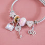 Lock And Key Charm Bracelet Rakhi Gift Set Of 3 With Box And Card