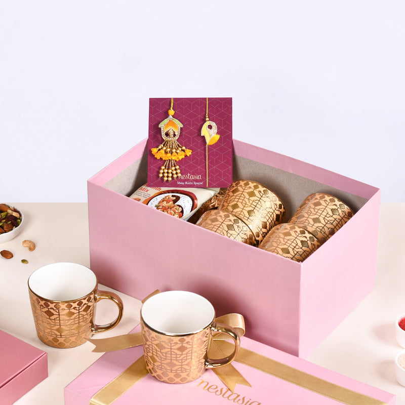 Golden Paradise Rakhi Hamper For Bhaiya Bhabhi