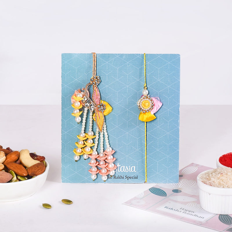 Divine Swastika Rakhi Hamper For Bhaiya Bhabhi