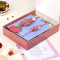 Pink Bloom Rakhi Lumba Gift Set Of 4 With Box And Card