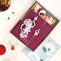 Lavender Pearly Garden Rakhi Lumba Set Of 4 With Gift Box And Card