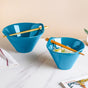 Blue Ramen Bowl 550 ml - Ramen bowl, ceramic bowl, small bowl, blue bowl