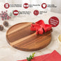 Red Bow Chip Dip Platter