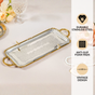 Regal Bird Brass And Stainless Steel Serving Tray