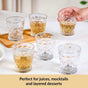 Regal Cut Embossed Glass Set Of 6 245ml
