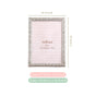 Regal Rhinestone Picture Frame Silver 5x7''