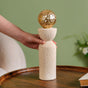 Golden Ball Resin Pole Sculpture