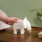 Marble Finish Resin Elephant Sculpture