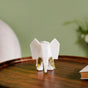 Marble Finish Resin Elephant Sculpture