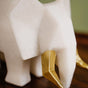 Marble Finish Resin Elephant Sculpture