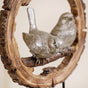 Sitting Birds Resin Sculpture For Home Decor