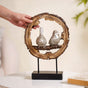 Sitting Birds Resin Sculpture For Home Decor