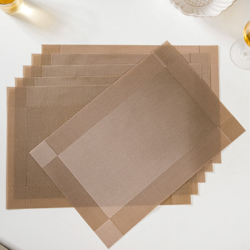 Reversible Table Mat Rose Gold Set Of 6