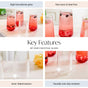 Ribbed Tall Glass Set Of 4 500mll