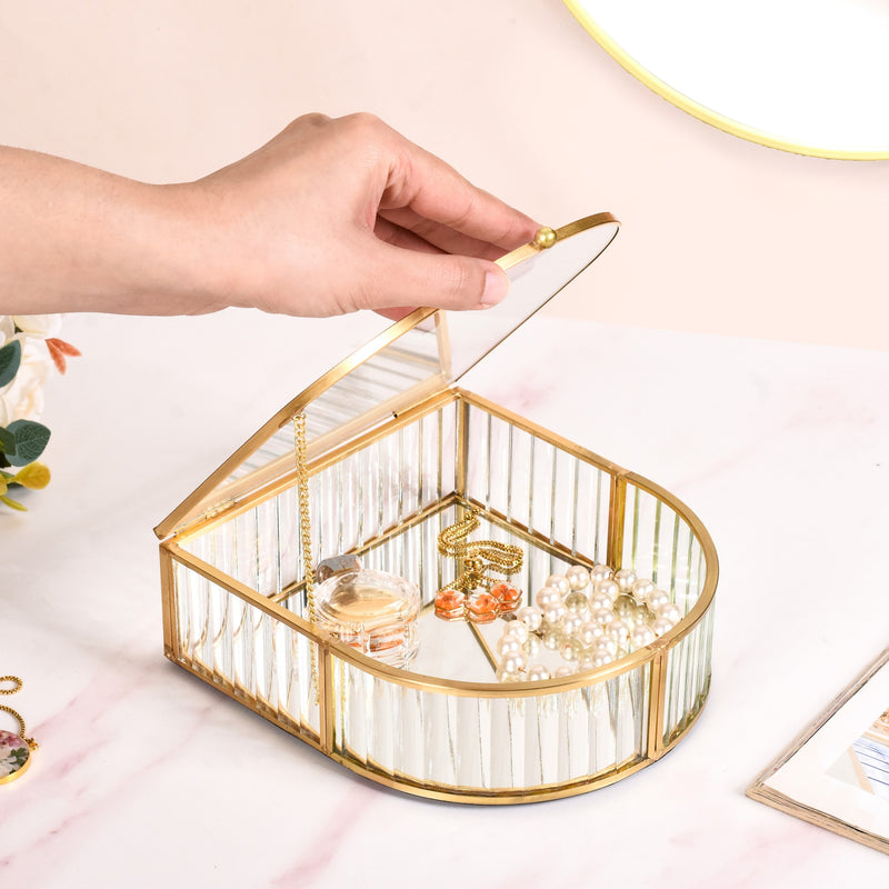 Flip Lid Arched Jewellery Box