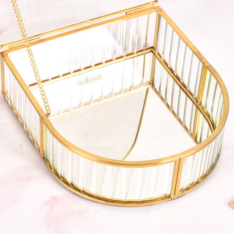 Flip Lid Arched Jewellery Box