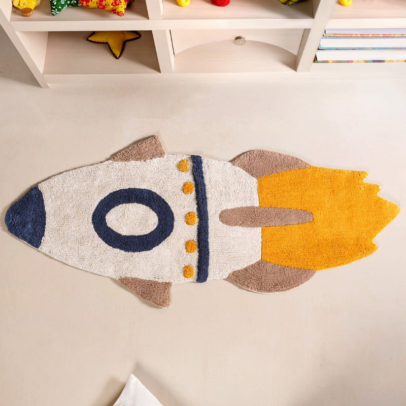 Rocket Tufted Kids Rug 110x45cm