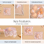 Rose Bloom Pooja Thali Cover Set Of 2