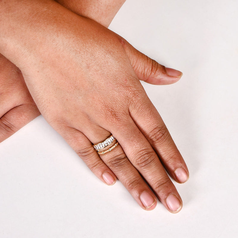 Rosy Vintage Glam Ring