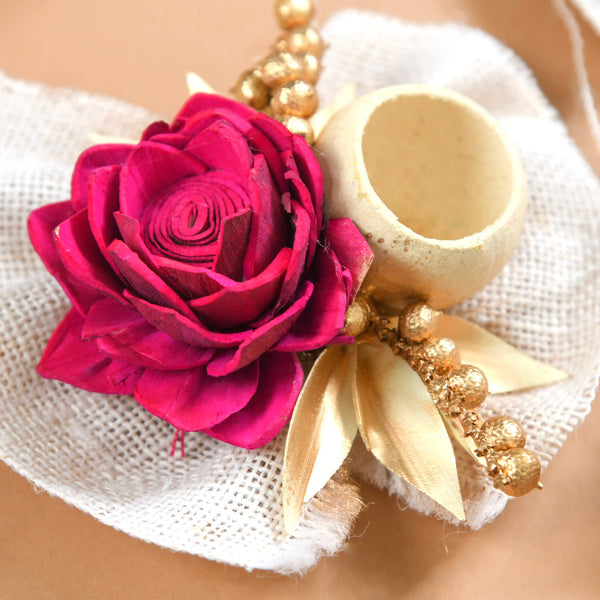 Queen Pink Rose Decorative Flower Set of 6