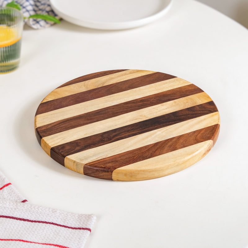 Round Sheesham Wooden Platter