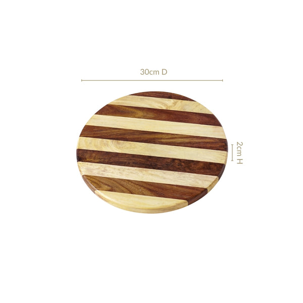 Atelier Serve And Slice Wooden Cheese Platter 30cm