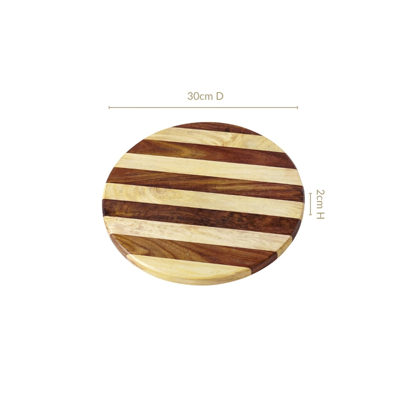 Round Sheesham Wooden Platter