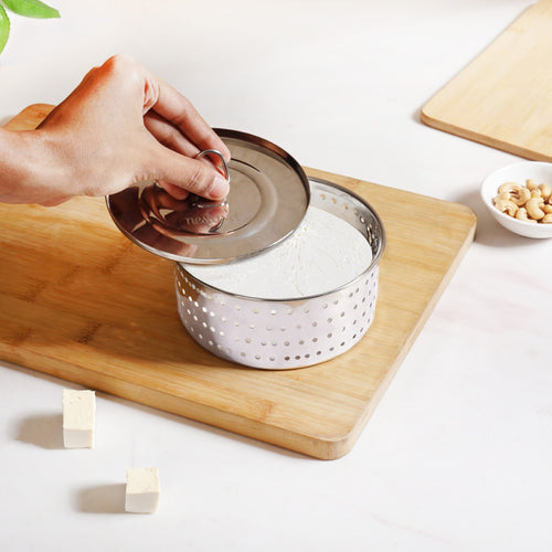 Round Stainless Steel Paneer Maker Mould Press 550ml