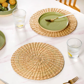 Round Wicker Table Mat Set Of 2 12 Inch