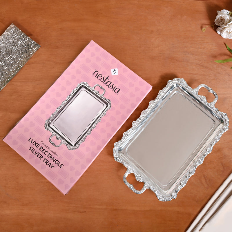 Royalcore Decorative Metal Tray With Handles