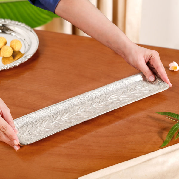 Royalcore Embossed Decorative Long Tray