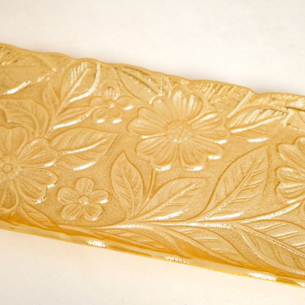 Decorative Royalcore Long Gold Tray