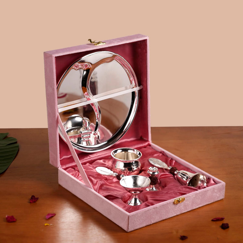 Rudraksh Shri Ganesh Daily Pooja Thali Set Of 5