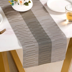 Grey Waterproof Dining Table Runner