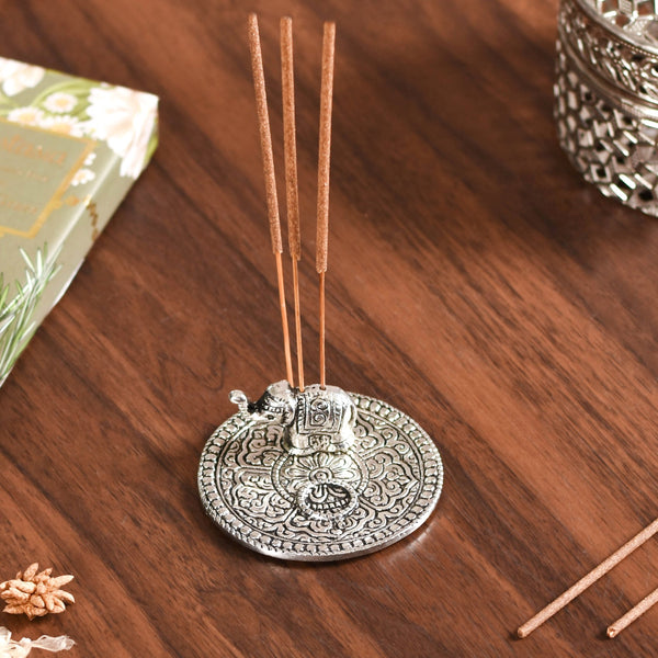 Elephant Incense And Dhoop Holder With Incense And Cones Box