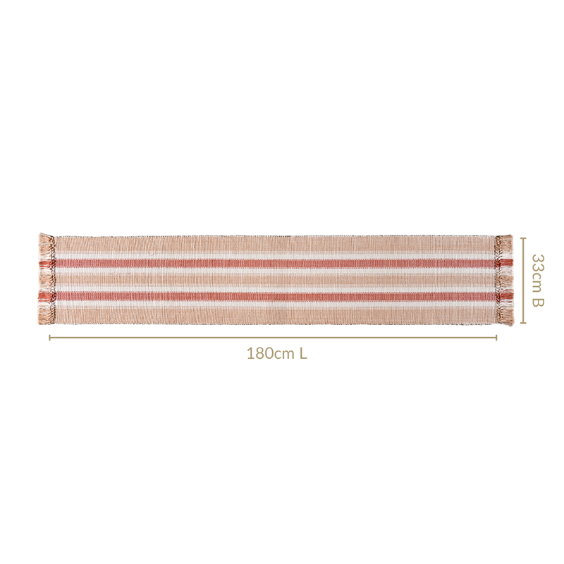 Rustic Cotton Runner 180x33cm