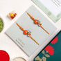 Saffron Petal Rakhi Gift Set