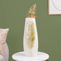 Sago Palm Leaf Imprint Resin Floor Vase