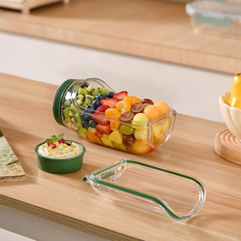 Portable Salad 2 in 1 Jar And Bowl With Cup 1200ml