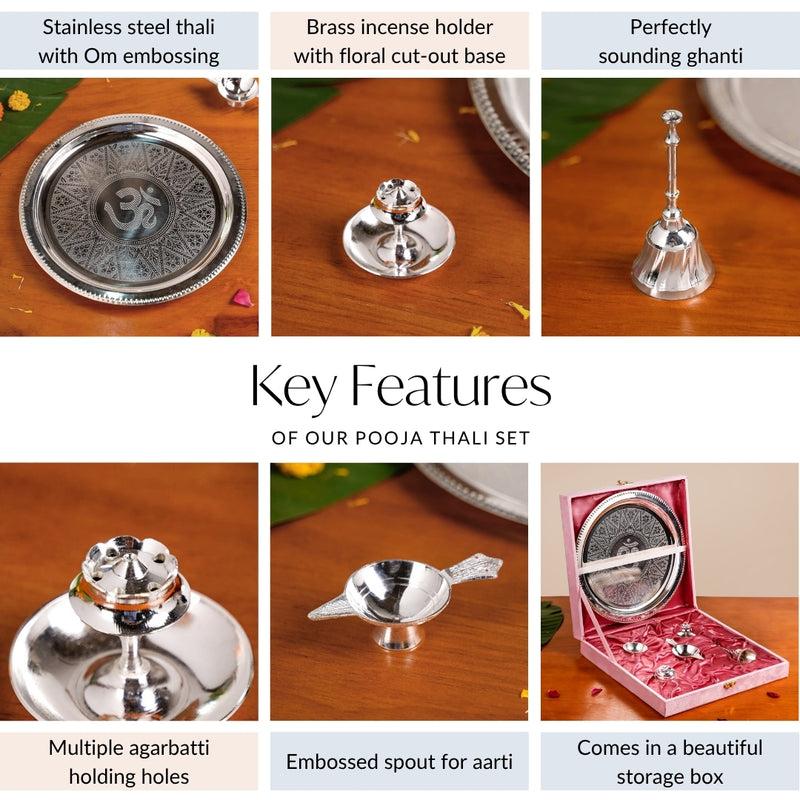 Sandhya Aarti Thali Set Of 6