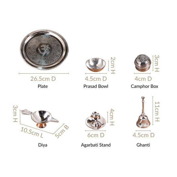 Sandhya Aarti Thali Set Of 6