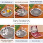 Sankalp Pooja Thali Set Of 5 With Diya And Ghanti