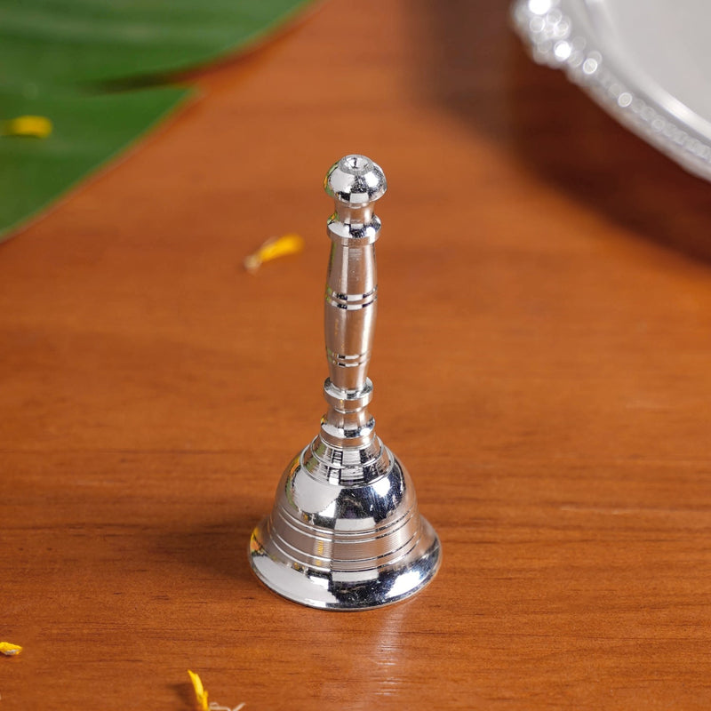 Sankalp Pooja Thali Set Of 5 With Diya And Ghanti