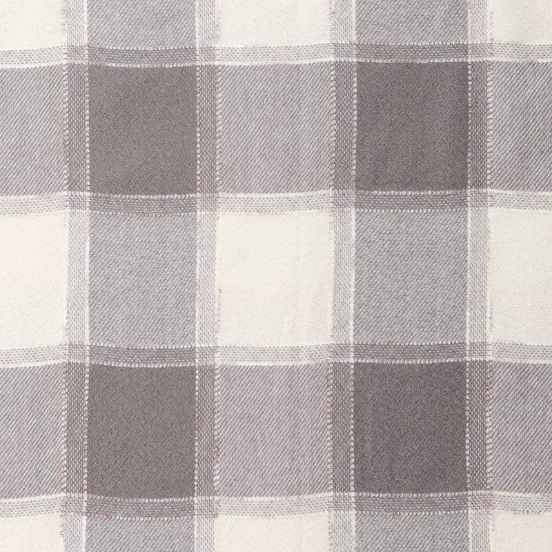 Checked Warm Winter Shawl Scarf Grey