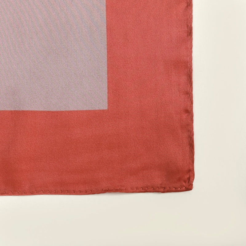 Luxury Red And Champagne Pink Silky Scarf for Women